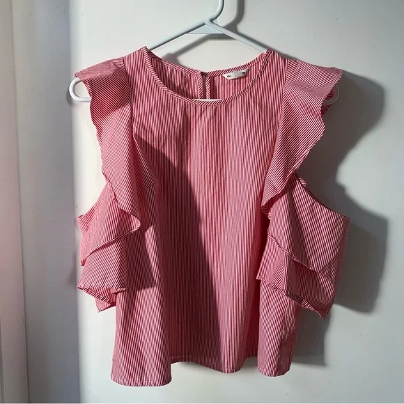 Club Monaco Hamisi Ruffle Blouse - Picture 6 of 11